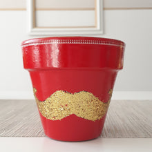 Load image into Gallery viewer, Mustache Planter- Red
