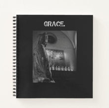 Load image into Gallery viewer, Spiral Notebook with black and white image
